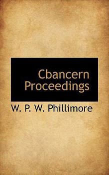 Cbancern Proceedings