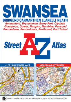 Paperback Swansea A-Z Street Atlas Book