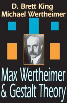 Paperback Max Wertheimer and Gestalt Theory Book