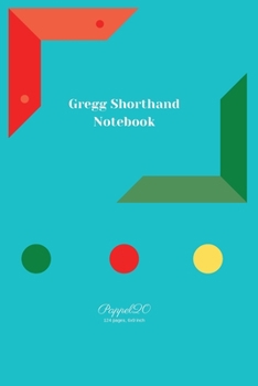 Paperback Gregg Shorthand Notebook - Light Blue Cover -124 pages-6x9 Book