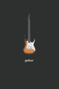 Electric Guitar: Minimal Design Lined Practice Journal 6” x 9” 120 pages