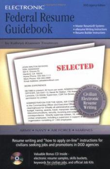 Paperback Electronic Federal Resume Guidebook: DOD Agency Edition [With CDROM] Book