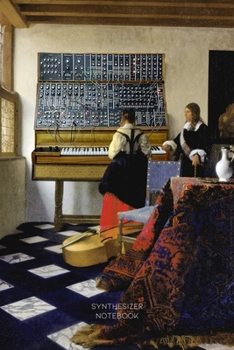 Paperback Synthesizer Notebook: Art Vermeer Synth Notebook Book