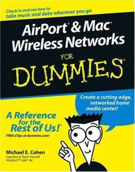 Paperback Airport & Mac Wireless Networks for Dummies Book