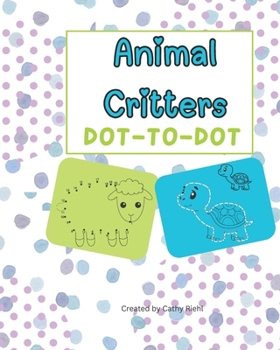 Paperback Animal Critters Dot to Dot Book