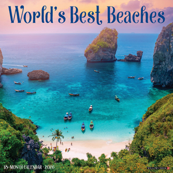 Calendar World's Best Beaches 2026 Wall Calendar Book