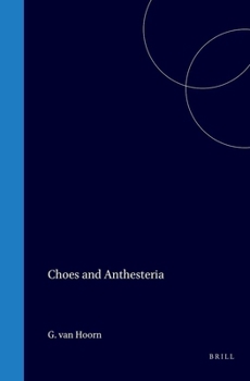 Hardcover Choes and Anthesteria Book
