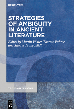 Hardcover Strategies of Ambiguity in Ancient Literature Book