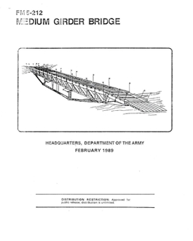 Paperback FM 5-212 Medium Girder Bridge Book