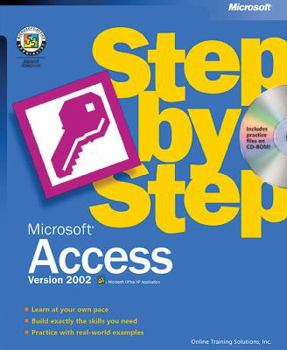 Paperback Microsofta Access Version 2002 Step by Step [With CDROM] Book
