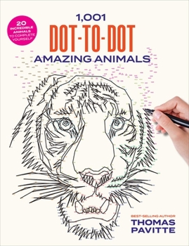 Paperback 1,001 Dot-To-Dot Amazing Animals Book