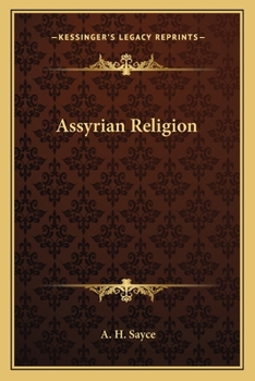 Paperback Assyrian Religion Book