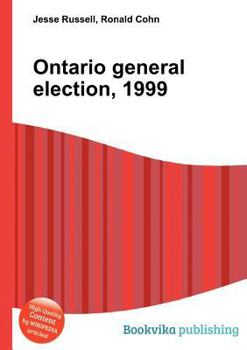 Paperback Ontario General Election, 1999 Book