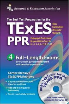 Paperback Texes Ppr (Rea) - The Best Test Prep for the Texas Exam of Educator Stds 3/E [With CDROM] Book