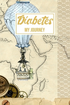 Paperback Diabetes My Journey: 2 Year Daily Blood Sugar Level Tracker, Before-After (Breakfast, Lunch, Dinner, Bedtime) Book