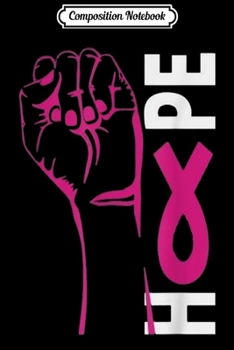 Composition Notebook: Faith Hope Love Breast Cancer Awareness ribbon Pink