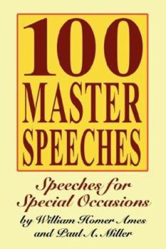 Paperback 100 Master Speeches: Speeches for Special Occasions Book