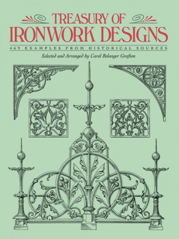 Paperback Treasury of Ironwork Designs: 469 Examples from Historical Sources Book