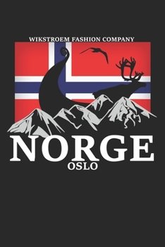 Paperback Wikstroem - Notes: Norway Oslo Mountains Boat Moose Banner - Notebook 6x9 dot grid Book