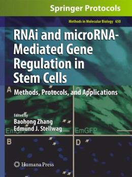 Rn Ai And Micro Rna Mediated Gene Regulation In Stem Cells: Methods, Protocols, And Applications (Methods In Molecular Biology)