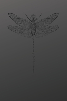 Paperback Black Dragonfly: 6x9 Planner Book