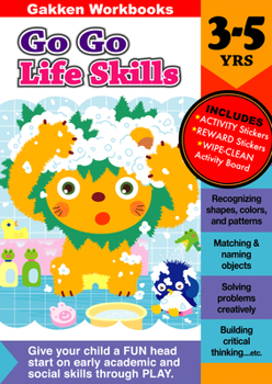 JP Oversized Go Go Life skills 3-5 (Gakken Workbooks) Book