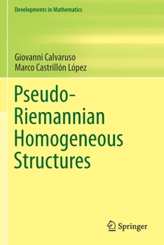 Paperback Pseudo-Riemannian Homogeneous Structures Book