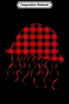Paperback Composition Notebook: Jellyfish Red Buffalo Plaid Salp Matching Family PJ Gift Journal/Notebook Blank Lined Ruled 6x9 100 Pages Book