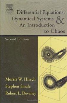 Hardcover Differential Equations, Dynamical Systems, and an Introduction to Chaos Book