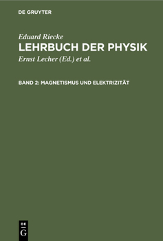 Hardcover Magnetismus Und Elektrizität [German] Book