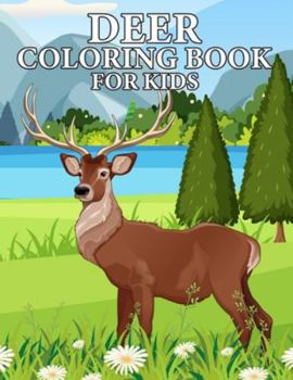 Paperback Deer Coloring Book for Kids Book
