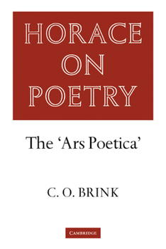 Paperback Horace on Poetry: The 'Ars Poetica' Book