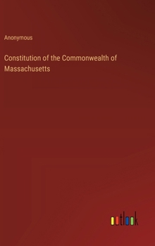 Hardcover Constitution of the Commonwealth of Massachusetts Book