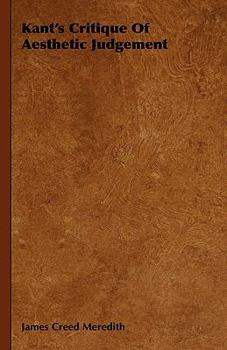 Kant's Critique of Aesthetic Judgement