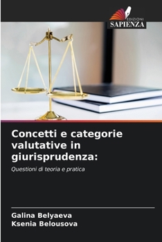 Paperback Concetti e categorie valutative in giurisprudenza [Italian] Book