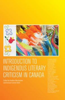 Paperback Introduction to Indigenous Literary Criticism in Canada Book
