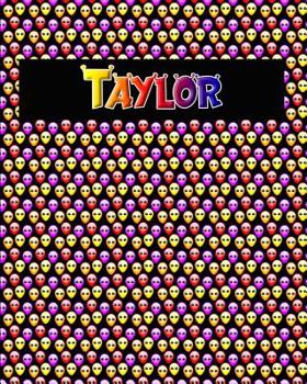 Paperback 120 Page Handwriting Practice Book with Colorful Alien Cover Taylor: Primary Grades Handwriting Book