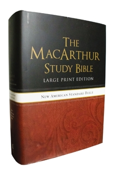 Hardcover MacArthur Study Bible-NASB-Large Print [Large Print] Book
