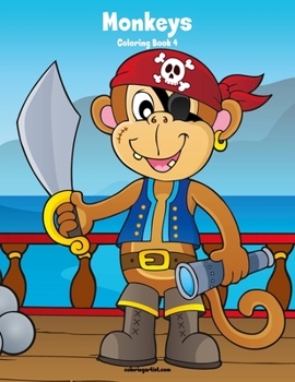 Paperback Monkeys Coloring Book 4 Book