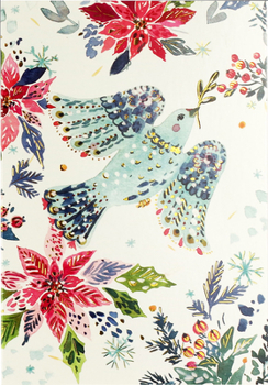 Hardcover Dove with Mistletoe Small Boxed Holiday Cards Book