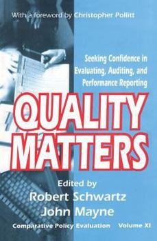 Quality Matters: Seeking Confidence in Evaluating, Auditing, and Performance Reporting