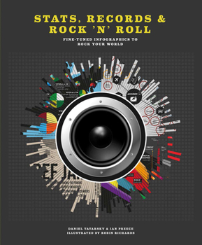 Hardcover Stats, Records & Rock 'n' Roll: Fine-Tuned Infographics to Rock Your World Book
