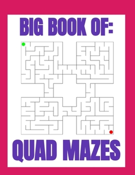 Paperback Big Book of Quad Mazes: Quad maze puzzles are four times as fun Book