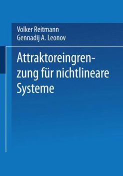 Paperback Attraktoreingrenzung Für Nichtlineare Systeme [German] Book