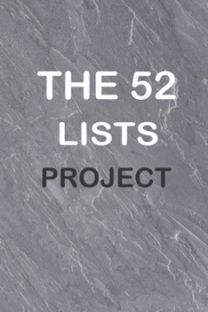 Paperback The 52 Lists Project: A Year of Weekly Journaling Inspiration: 52 Lists Project Coral Crystal Undated Monthly Weekly Planner with Journaling Book