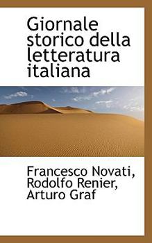 Paperback Giornale Storico Della Letteratura Italiana Book