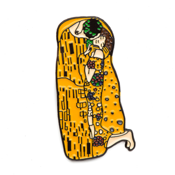 Today is Art Day, Enamel Pin, Gustav Klimt, The Kiss, TIADPINKISS