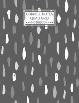 Paperback Cornell Notes Quad Grid Notebook: Cornell Quadrille Note-Taking Notebook Index and Numbered Page Interior: Science Book
