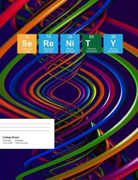 Paperback Serenity: Serenity Composition Notebook, Personalised Name Notebook, Periodic Table Style Science Fan Notebook, Future Chemist N Book
