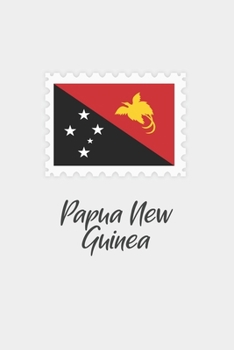 Paperback Papua New Guinea flag minimalist notebook: Country national flag travel journal notebook Book